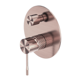 Opal Wall Shower Bath Mixer W/Divertor Brushed Bronze